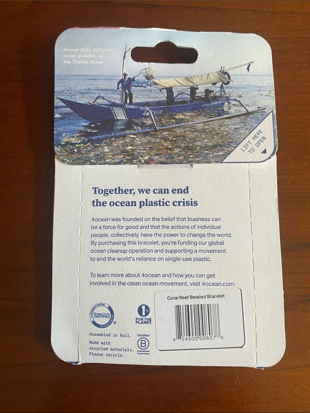 4Ocean Bracelet. Together we can end the ocean plastic crisis. NWT - Picture 2 of 2